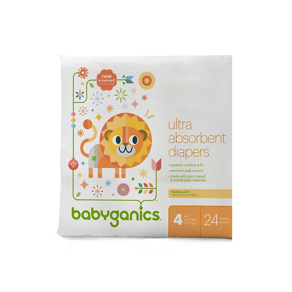 babyganics diapers size 4
