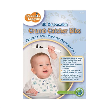 Parents League Disposable Crumb Catcher Bib 30's PL-4895