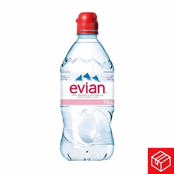 Evian Natural Mineral Water 750ml x12 (1 Carton)